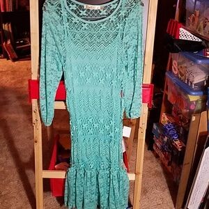 Liberty Love Medium Aqua Lace Dress